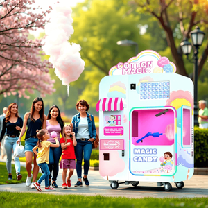 Factory Direct Automatic Cleaning <b>Floss</b> Vending Multi-Language Commercial Cotton Candy <b>Machine</b> - Product Image 1