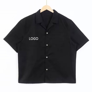 เสื้อเชิ้ตไนลอนทรงบ็อกซี่คุณภาพสูงสำหรับผู้ชาย ปกติดกระดุม สไตล์ลำลอง โอเวอร์ไซส์ เสื้อเชิ้ตติดกระดุมคุณภาพสูง - Product Image 3