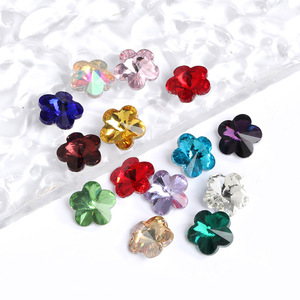 Diamant en forme de fleur de prunier, diamant en verre à fond pointu de forme irrégulière, accessoires de bijoux DIY en diamant appliqué - Product Image 4