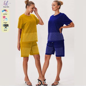 Abito di strass per produttori di <span class=keywords><strong>abbigliamento</strong></span> quotidiano ad alta lucentezza pizzo abbellito a caldo disponibile per ordini all'ingrosso prezzo all'ingrosso - Product Image 1