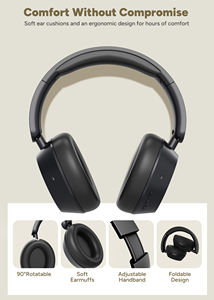 Auriculares Inalámbricos Over-Ear con Precio Competitivo, QCC3084, USB-C 5.4, Indicador LED, ANC, Hi-Fi Estéreo, Bajos Profundos, 35 Horas de Reproducción - Product Image 3