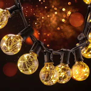 11.7M G40 Led Ball String Licht, 30 + 3 Led Lampen Buiten Waterdichte Tuin Licht Decoratieve Achtertuin Veranda Verlichting