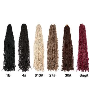 Cabello trenzado sintético rizado, <span class=keywords><strong>trenzas</strong></span> de ganchillo, pelo de raíces <span class=keywords><strong>africanas</strong></span>, 18, 24 y 36 pulgadas - Product Image 6