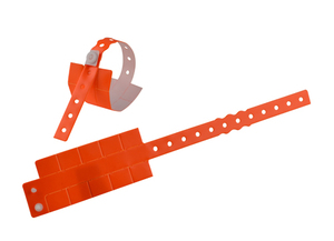 Logotipo personalizado Festival Evento impermeable desechable vinilo plástico PVC pulsera con pestañas - Product Image 5