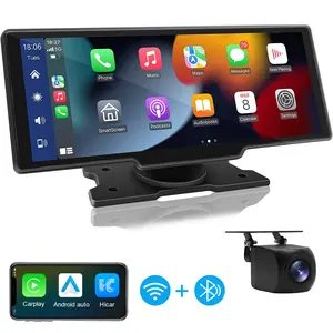 10,26 Универсальный беспроводной Carplay /Android автомобильный сенсорный экран Dashcam Gps навигация 2k 1080p двойной объектив dash cam