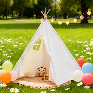 Tente de jeu blanche <span class=keywords><strong>et</strong></span> <span class=keywords><strong>rose</strong></span>, tente <span class=keywords><strong>tipi</strong></span> durable <span class=keywords><strong>et</strong></span> légère, tente de jeu portable instantanée pour une utilisation en intérieur <span class=keywords><strong>et</strong></span> en extérieur - Product Image 3
