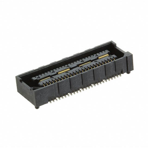 Connecteur de carte à carte double rangée QTE-020-01-C-D-A, 40 positions, pas de 0,8 mm, SMD, doré - Product Image 4