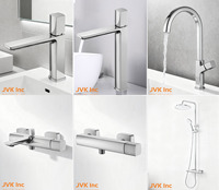 Robinet de lavabo en laiton avec logo personnalisé, robinet mélangeur d'eau chaude et froide moderne encastré, poignée unique, bec en laiton