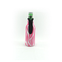 Manchon isotherme léger en néoprène pour bouteille de bière, support de bouteille isolé, motif imprimé personnalisé, housse pour boisson, fête en plein air