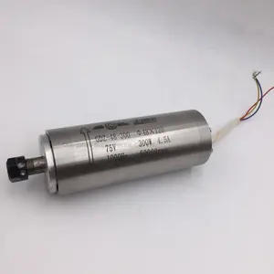 High quality 300W ER 8 cnc high frequency water cooled motor spindle 60000RPM from China factory