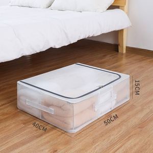Caja de Almacenamiento Plegable de Plástico Transparente, Diseño Moderno para Baño, Sala de Estar, Dormitorio, Mueble Plegable Resistente para el Hogar - Product Image 6