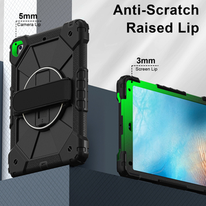 Étui antichoc pour <span class=keywords><strong>iPad</strong></span> 6/5 Gen Pro 9.7 Nouvel <span class=keywords><strong>iPad</strong></span> 9.7 2017 2018 avec support rotatif à 360°, dragonne et bandoulière pour enfants OEM ODM - Product Image 3