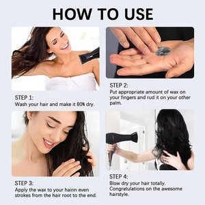 <strong>Hair</strong> Styling <strong>Wax</strong> Private Label Natural Wave Pomade <strong>Hair</strong> <strong>Wax</strong> <strong>Men</strong> Anti Frizz Gummy <strong>Hair</strong> <strong>Wax</strong> - Product Image 5