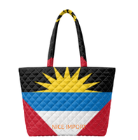 Sac fourre-tout matelassé avec drapeau du Belize, sacs à main de travail pour femmes, sacs fourre-tout légers à ouverture supérieure pour les voyages, l'université et la plage