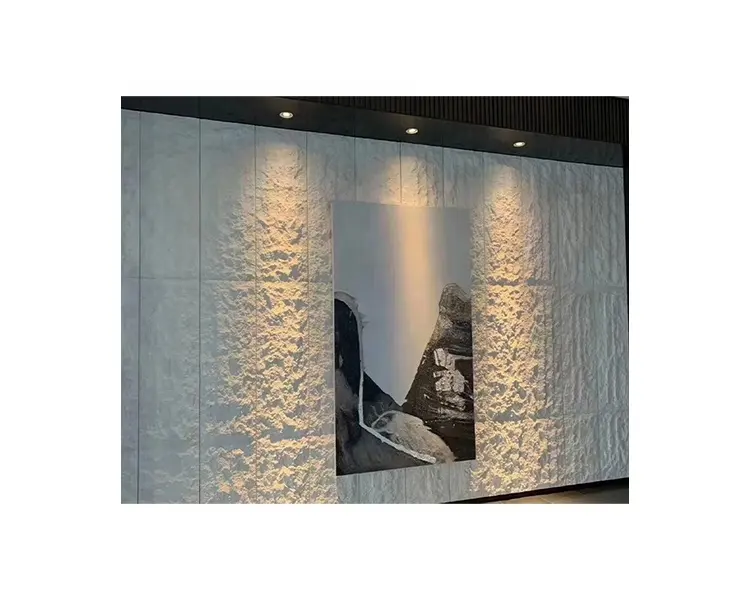 Piastrelle di calcare bianco naturale superficie della parete impiallacciatura di pietra per rivestimento della parete interna rivestimento in pietra di granito rivestimento esterno