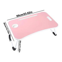 Nouveau bureau pliable pour ordinateur portable pour lit et canapé, bureau portable pour ordinateur portable, plateau de lit, table de bureau pour l'étude et la lecture, plateau de lit