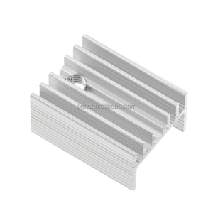 Nhôm tản nhiệt 15*10*20/25mm đen/trắng để 220 triode tản nhiệt yhr20 Chất lượng cao - Product Image 2