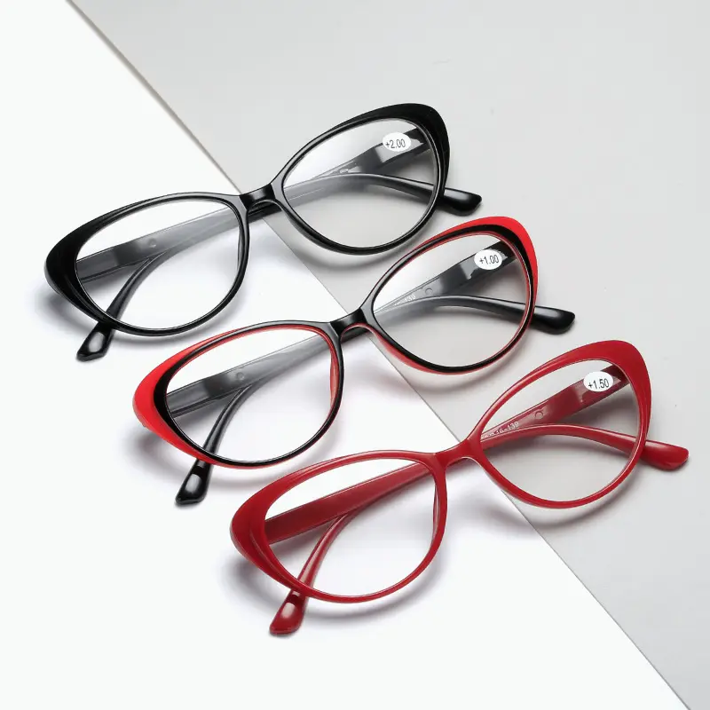 Очки для чтения женские с пружинными петлями, красные, черные, 2023 модные очки для чтения с высокой четкостью 8508, очки кошачий глаз для компьютера, 2022