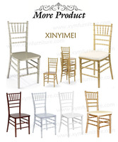 Chaise Chiavari en métal doré avec coussin pour mariage, événement, banquet, fête, hôtel – Vente en gros