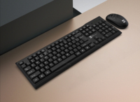 Keyboard dan Mouse Nirkabel Mini Komputer Tipis dan Ringan 2.4Ghz