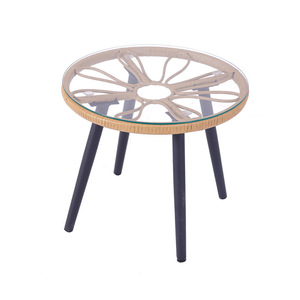 Set di <span class=keywords><strong>tavoli</strong></span> e sedie da <span class=keywords><strong>esterno</strong></span> Set combinazione di caffè balcone in lega di alluminio <span class=keywords><strong>per</strong></span> il tempo libero PE Rattan <span class=keywords><strong>tavoli</strong></span> e sedie rustiche Set - Product Image 4