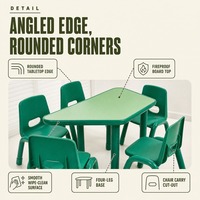 20 Ensembles MOQ Chaises en Plastique Moulées Monobloc pour Enfants, Bords Arrondis, Sûres pour les Enfants, Table et Chaise d'Étude pour la Maternelle
