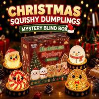 Coffret Cadeau Anti-Stress - Bonbons en Caoutchouc en Forme de Bonhomme de Neige et Cerf de Noël, Jouet à Presser pour Soulager le Stress