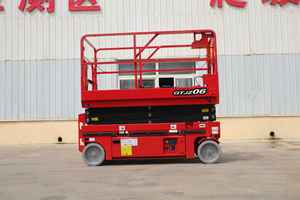 Gunting hidrolik pengangkat langit, perangkat anti-miring 6m 320kg Platform dalam ruangan luar ruangan, angkat gunting mendorong sendiri elektrik - Product Image 3