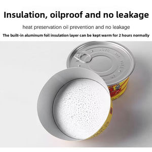 Ciotola di carta resistente al calore resistente alle perdite per alimenti fortemente sigillata, progettata per stufati al Curry Ramen, che non garantisce perdite - Product Image 4