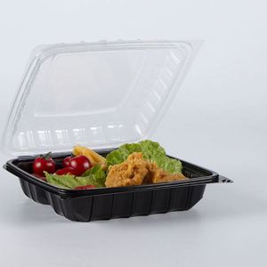 Contenedor de Alimentos con Tapa Abatible, Lavable en Lavavajillas, Portátil, para Preparación de Comidas, Desechable, de Plástico - Product Image 3