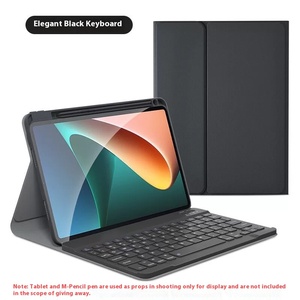 <span class=keywords><strong>Funda</strong></span> Protectora de Cuero con Teclado Bluetooth para <span class=keywords><strong>Xiaomi</strong></span> <span class=keywords><strong>Pad5</strong></span>/5pro de 11 Pulgadas, Cubierta Protectora de TPU Fácil de Aplicar para Tablet - Product Image 1
