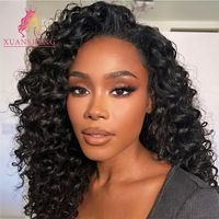 Extensions de cheveux humains brésiliens vierges 100 % purs XuanSheng pour boucles, qualité Remy 10A, double trame tissée à la machine, double tirage