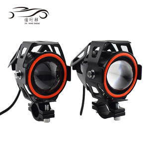 Vente en gros U7 moto projecteur phare LED 12V 30W feux de conduite moto LED antibrouillard universel voiture spots - Product Image 6