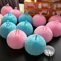 Mainan Bola Remas Kreatif Suara Renyah Pereda Kecemasan Bola Buatan Tangan Lucu Bola Rambut Santai Tangan Mainan Squishy