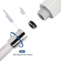 Tuyau de douche à main en PVC salle de bain GI/2 Interface universelle tuyau d'extension de tuyau de robinet anti-déflagrant à haute pression