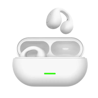 Headset Nirkabel T750 Ear Clip Open Ear Bone Conduction Peredam Kebisingan Daya Tahan Baterai Lama Earphone Nirkabel Earbuds