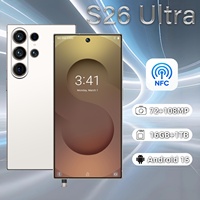 S26 Ultra NFC 16 Go RAM 1 To ROM Vente en gros 6,9 pouces Deca Core 8000 mAh Éducatif Amérique du Sud Niveau d'entrée 5G Mode Nuit Téléphone Pas Cher