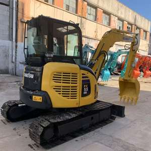 Alta calidad usado <span class=keywords><strong>KOMATSU</strong></span> PC55MR Japón Original usado 5 toneladas Mini excavadora cabina compacta maquinaria de segunda mano jardín <span class=keywords><strong>Bager</strong></span> excavadora - Product Image 2