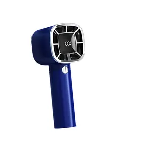 Nouveau produit de style minimaliste Mini ventilateur à batterie portable à message personnalisé avec affichage LED programmable Ventilateur électrique portable