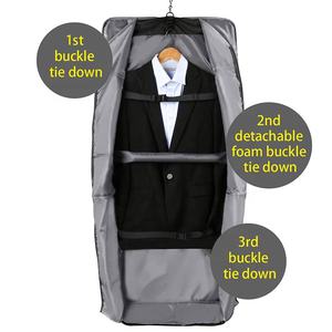 工場直販最高品質の男性旅行 & 出張中古クラシックスーツキャリアキャリーオンガーメントバッグ、ショルダーストラップ付き - Product Image 4