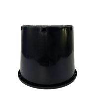 Pot de fleurs Horyard en plastique PP écologique, durable, léger et moderne, avec contrôle des racines, pour balcon et jardin