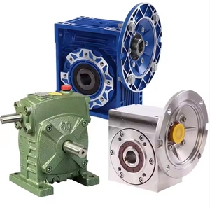 Engranaje de transmisión de rueda helicoidal de hierro fundido de acero inoxidable de aluminio Industrial, reductor de velocidad de servomotor, caja de cambios de reducción - Product Image 1