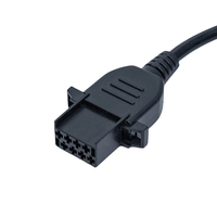 Cable Conector OBD2 Macho a Hembra Linkyou de 24V Negro, Compatible con OBD1/OBD2 de 8 Pines para Camiones 1987-2005, Herramienta de Diagnóstico