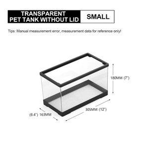Nomoy Pet Turtle Tank <span class=keywords><strong>Aquarium</strong></span> Transparant Huisdier Tank Voor Schildpadden Krabben Rivierkreeft Kleine Reptielen - Product Image 5