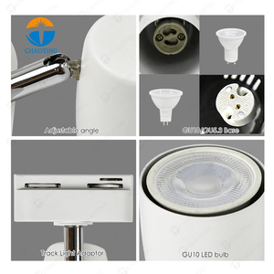 Đèn Chiếu Điểm GU10 Thương Mại Chất Lượng Cao Đèn Chiếu Điểm COB Vỏ Bọc Cố Định Bằng Nhôm 2 Dây Không Nhấp Nháy Đèn Led Theo Dõi - Product Image 4