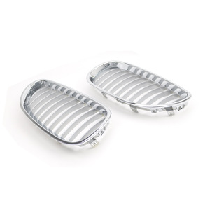 Rejilla delantera para parachoques BMW E60, cromada, de plástico ABS, para la serie 5 de 2003 a 2009, pieza de actualización, número de pieza 51712155446 - Product Image 1