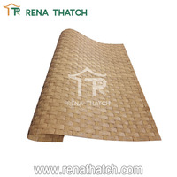Lámina de Mimbre Sintético Ecológico Artificial, Revestimiento de Plástico para Techo, Paneles de Techo, Baldosas, Tapete de Mimbre de Bambú