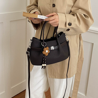 Nouveau Sac Designer de Luxe pour Femme en Cuir PU Souple, Mini Sac Fourre-tout à Bandoulière, Sac à Main Classique Quotidien en Cuir PU pour Dames, Sac de Voyage Type Dumpling