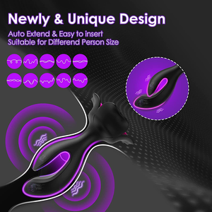 Vibromasseur télécommandé Rose noir et prise anale jouets de masseur de sexe en Silicone souple pour hommes et femmes jouets Sexy pour hommes jouets Saxy - Product Image 3