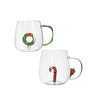 Design unico di vetro tazza di tè tazza di caffè di vetro per bevande calde bevande fredde <span class=keywords><strong>bicchieri</strong></span> - Product Image 2